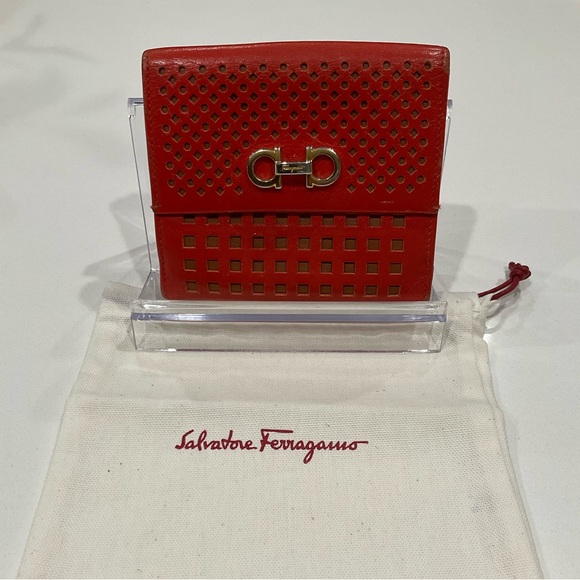 Salvatore Ferragamo Handbags - Salvatore Ferragamo Vintage Bifold Wallet With Dust Bag